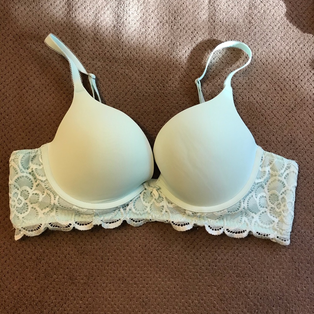 Light aqua blue aerie bra